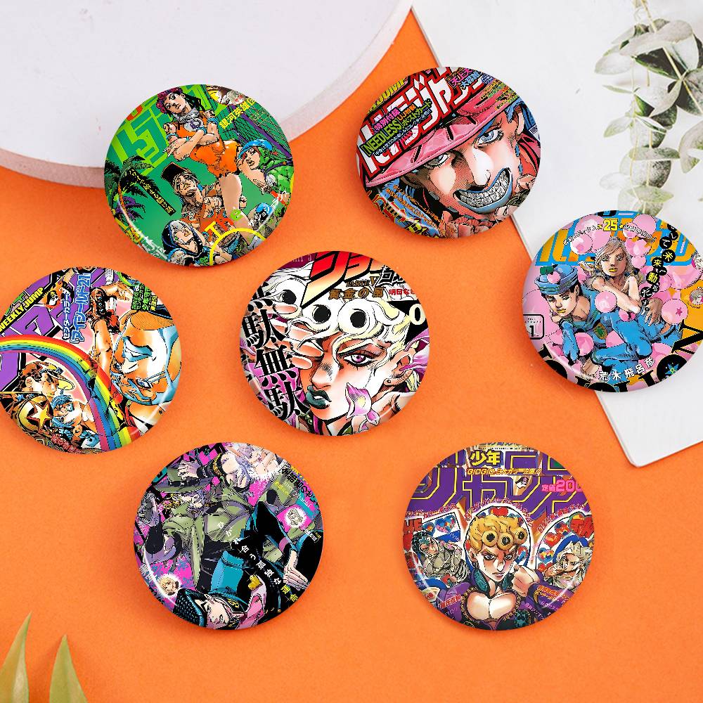 Jojo Anime Merchandise - 애니메이션 조조의 기묘한 모험 58mm 귀여운
