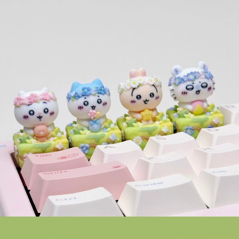 Keycap Artisan Anime - Chiikawa Hachiware Usagi Kawaii 애니메이션 만화