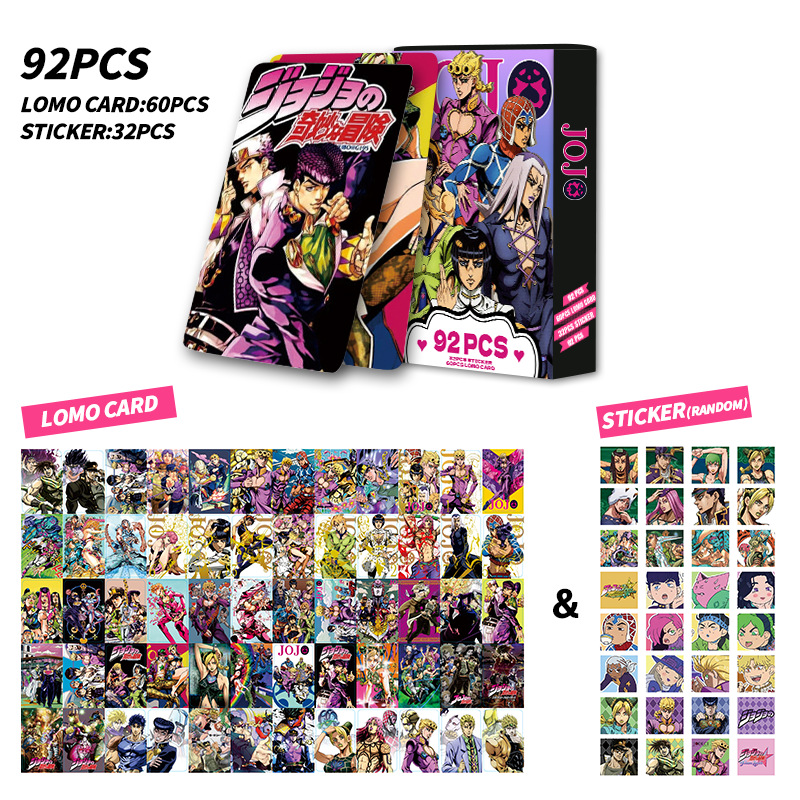 92개입 포토 카드 JOJO 양면 소형 카드 애니메이션 - Jojo Anime Merchandise 리뷰 및 가격