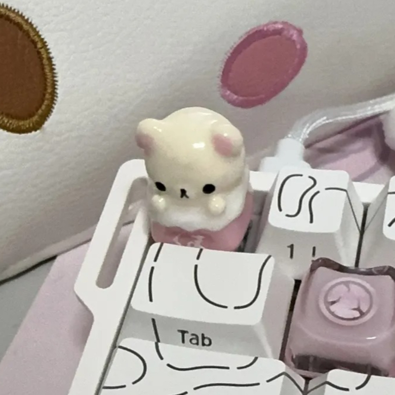 Kawaii Rilakkuma Keycaps Relax - Keycap Artisan Anime 리뷰 및 가격