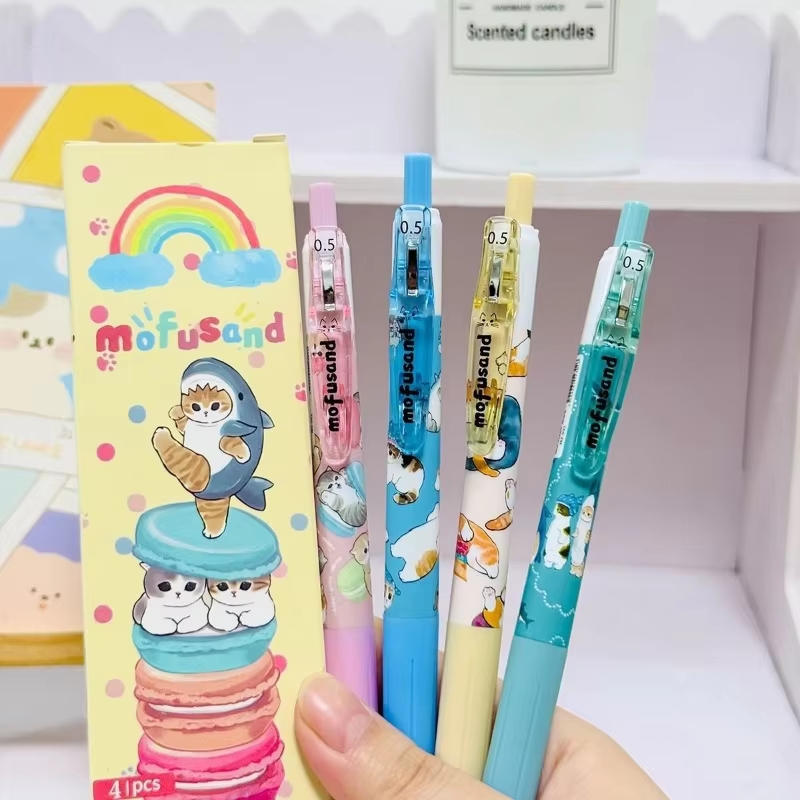 4개입 모푸샌드 크리에이티브 귀여운 애니메이션 캐릭터  - Anime Girl Merchandise 리뷰 및 가격