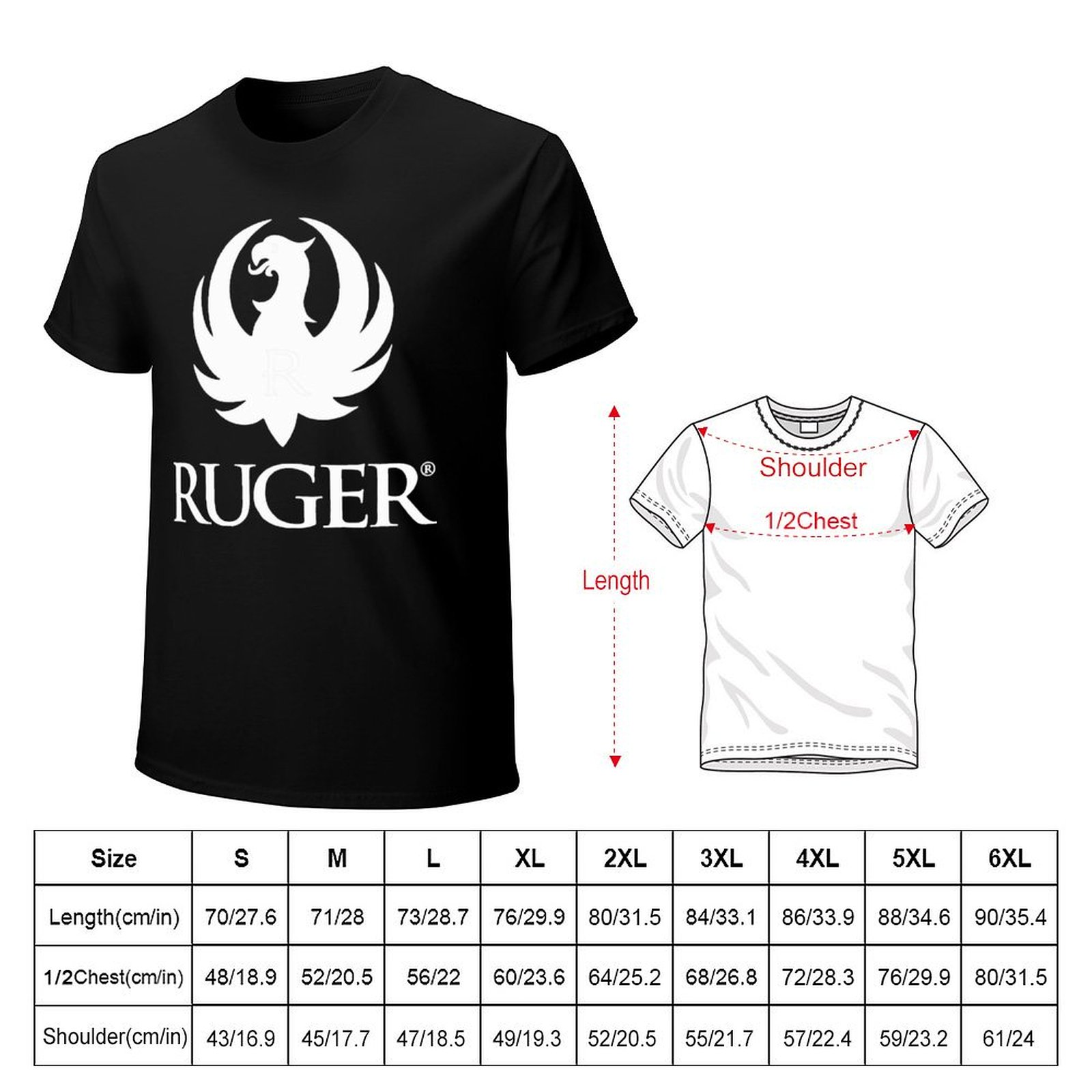 루거 로고가 새겨진 티셔츠, 남성용 애니메이션 티셔츠 - R/Anime Merchandise 리뷰 및 가격