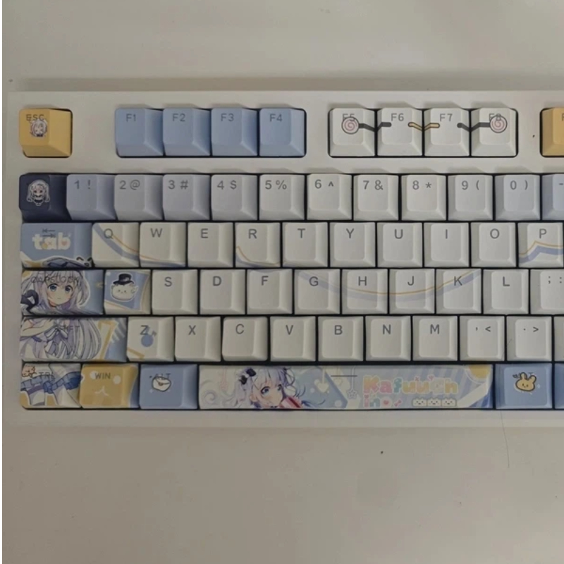 이것은 토끼인가? 카푸 치노 애니메이션 테마 키캡 체리 - Keycap Artisan Anime 리뷰 및 가격