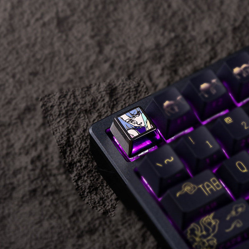 애니메이션 키캡 사이버펑크 2077 테마 기계식 키보드 - Keycap Artisan Anime 리뷰 및 가격