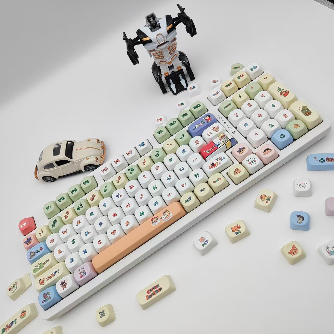 크레용 신짱 MOA 키캡 귀여운 만화 스타일 기계식 키 - Keycap Artisan Anime 리뷰 및 가격