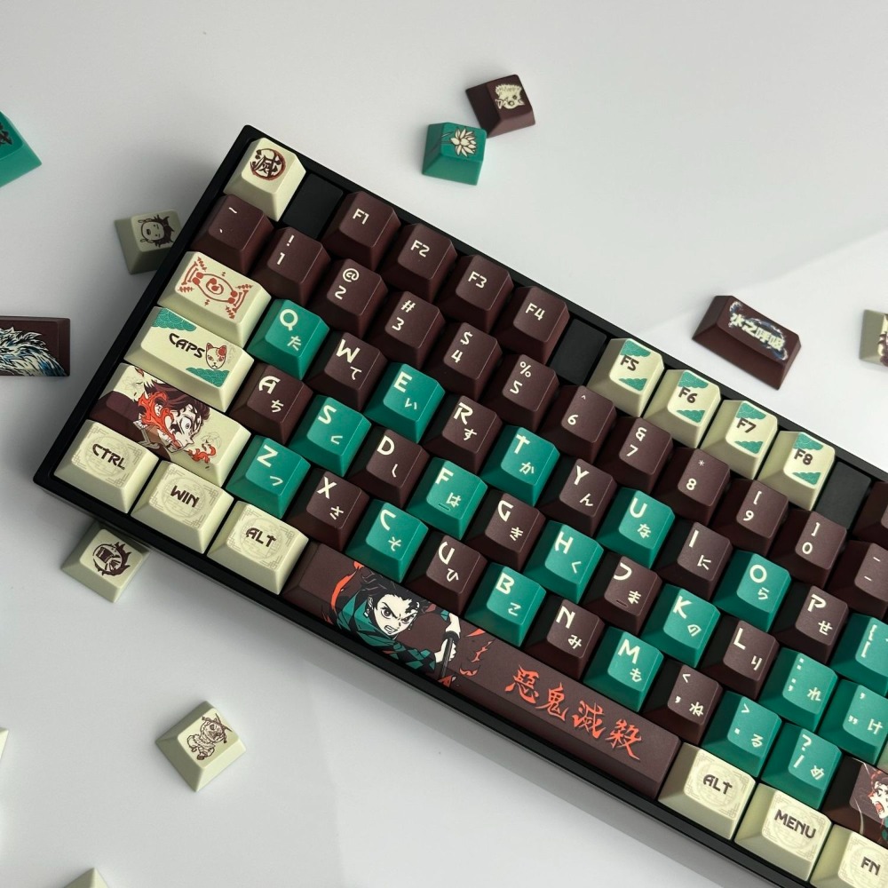 데몬 슬레이어 키캡 탄지로 카마도 PBT 염료승화 OE - Keycap Artisan Anime 리뷰 및 가격