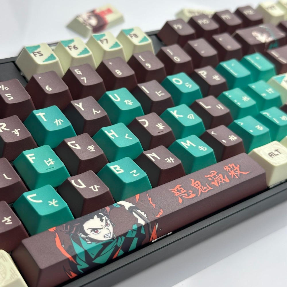 데몬 슬레이어 키캡 탄지로 카마도 PBT 염료승화 OE - Keycap Artisan Anime 리뷰 및 가격